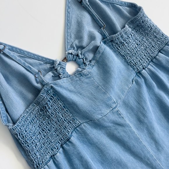 Coco + Jaimeson Blue Cotton Jumpsuit - Picture 4 of 4